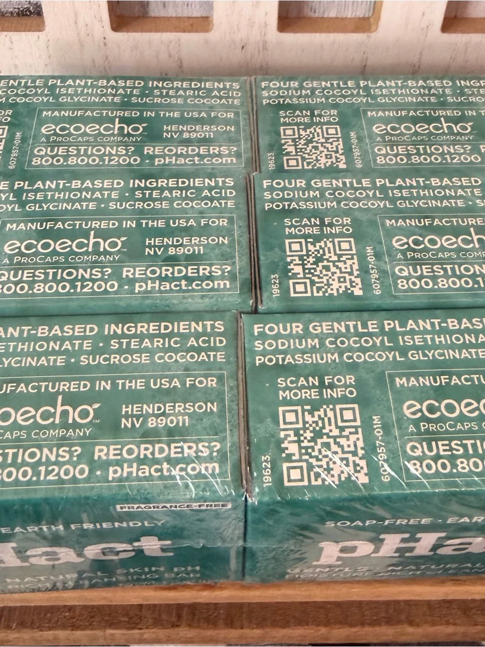 Lot X 6 NIB pHact Soap Free Moisturizing Cleansing Bar By Andrew Lessman 4.25oz